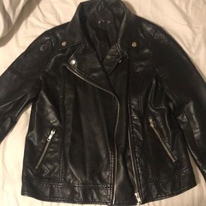 Faux leather jacket